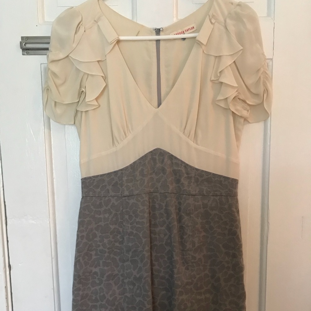Beautiful Rebecca Taylor leopard dress size 8